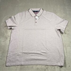 NWT JOSEPH ABBOUD Men's XXL Plum Red Short Sleeve Polo SHIRT